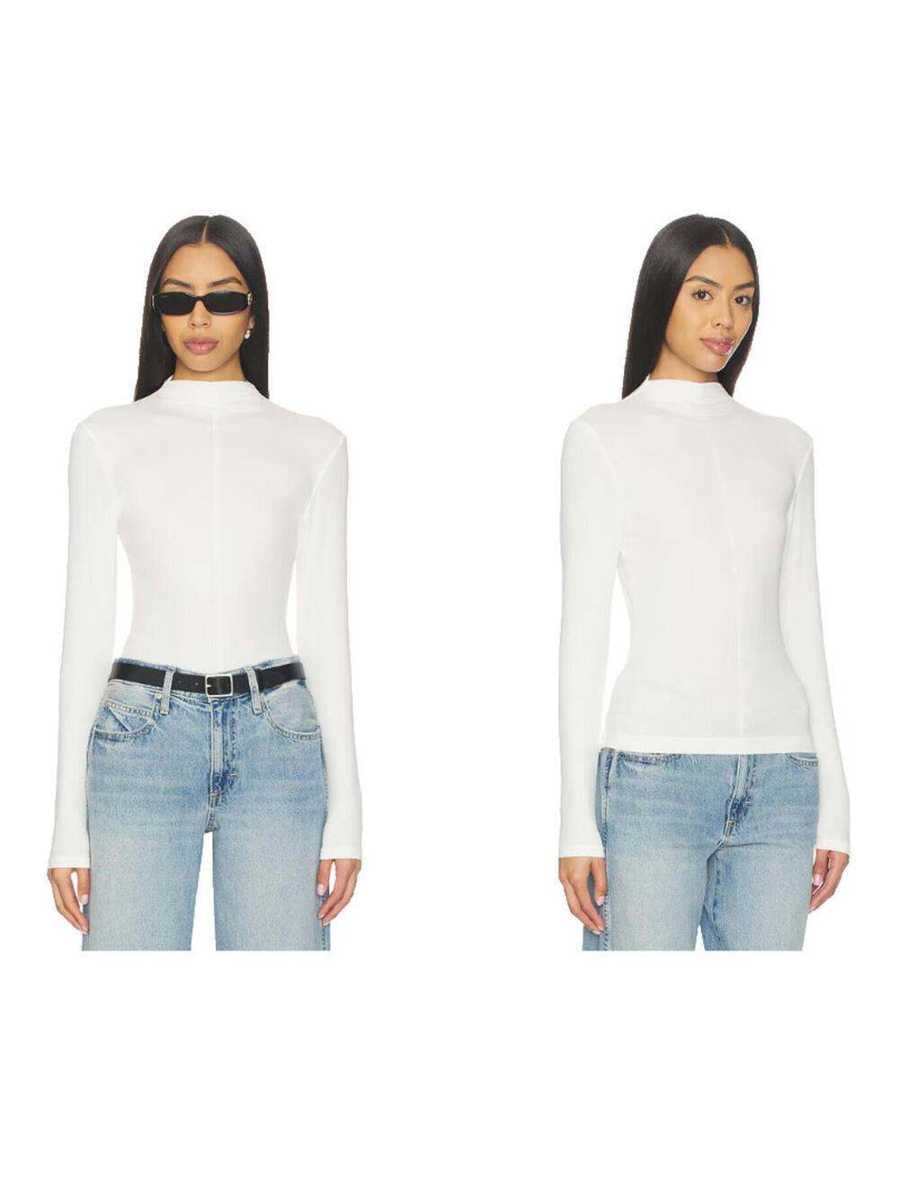 Pistola Dara Long Sleeve Funnel Neck Top ecru size S NWT $98msrp - Picture 1 of 7